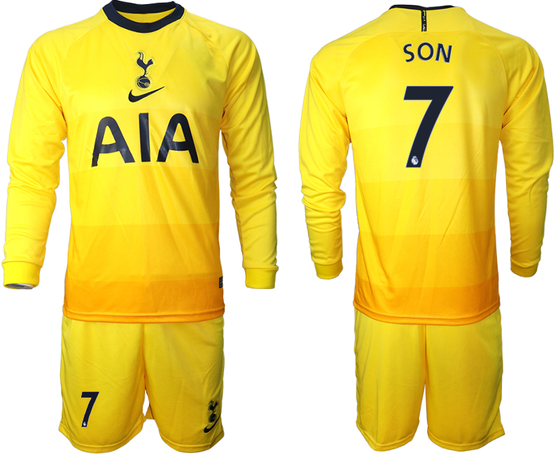 2021 Men Tottenham Hotspur away Long sleeve #7 soccer jerseys